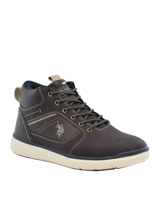 U.S. Polo Assn. Ygor Men's Leather Boots Brown