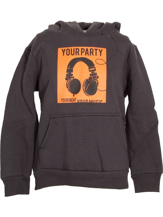 BodyTalk Kids Fleece Sweatshirt with Hood and Pocket Gray