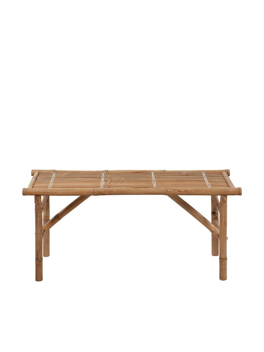 Bench Outdoor Bamboo with Pillows 118x38x45cm