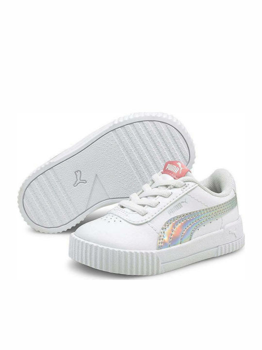 Puma Παιδικό Sneaker Jr Carina Rainbow AC Λευκό