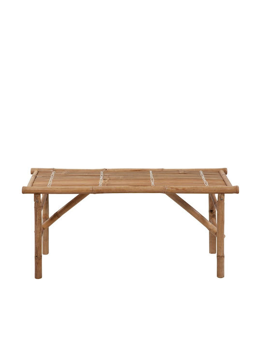 Bench Outdoor Bamboo with Pillows 118x38x45cm