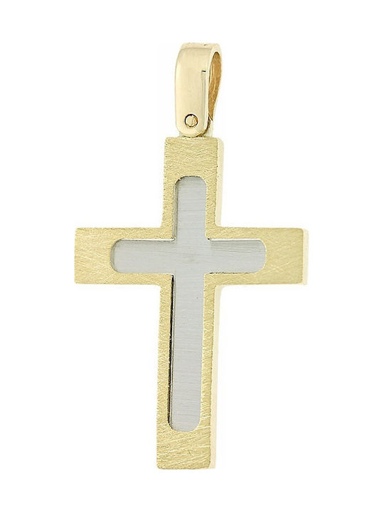 Gold Cross 14K Double Sided