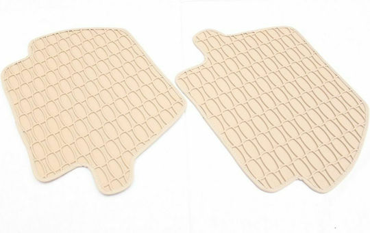 Set of Front and Rear Mats 4pcs for Porsche Carrera GT 2002+ Beige