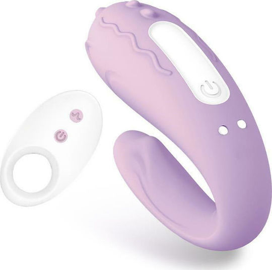 IntoYou Ünihörn Brightmauve Mini Δονητής για Ζευγάρια με Απομακρυσμένο Έλεγχο 8.6cm Mauve