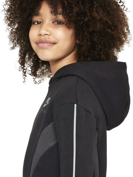 Air Kinderkleid Mädchenkleider Langärmelig Schwarz