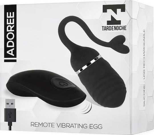 Tardenoche Adoree Δονητής Egg με Remote Control 17cm Black