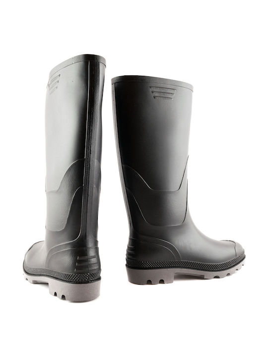 Love4shoes Love4shoes 0001 Non-Slip Work Wellies Knee Black