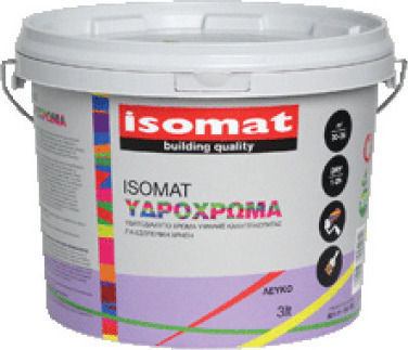 Isomat Πλαστικό Υδρόχρωμα για Εσωτερική Χρήση 3lt