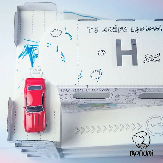 Monumi Ζωγραφική Παρκινγκ από 3D Λευκό Χαρτόνι Ζωγραφικής
