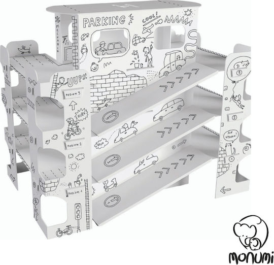 Monumi Ζωγραφική Παρκινγκ από 3D Λευκό Χαρτόνι Ζωγραφικής