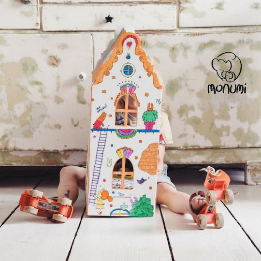 Monumi Painting 3D Carrot House - White Drawing Cardboard