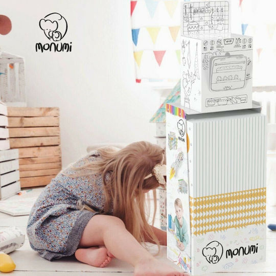 Monumi Боядисване Детска кухня XXL Kitchen Cooker от 3D бял картон за рисуване