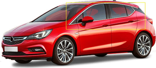 Car Window Decorative For Opel Astra Opel Astra 14pcs