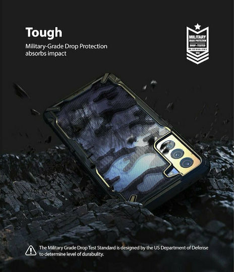 Ringke Fusion X Back Cover Πλαστικό Camo Black (Galaxy S21+ 5G)