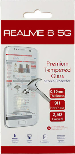 Volte-Tel 0.30mm Full Glue 2.5D 0.30mm Full Face Tempered Glass (Realme 8 5G) 8294891