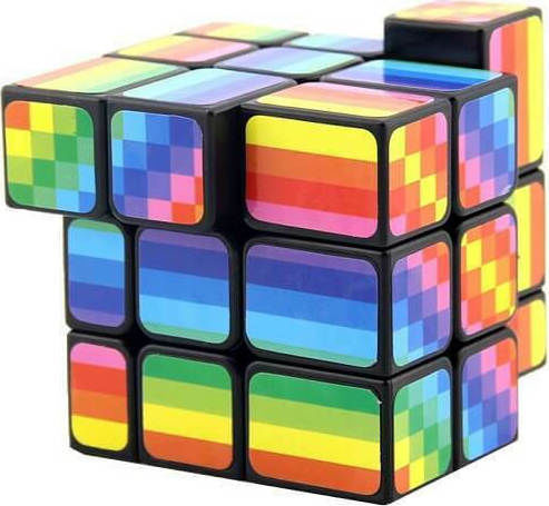 Unequal Rainbow Speed Cube 3x3 P123 1pcs