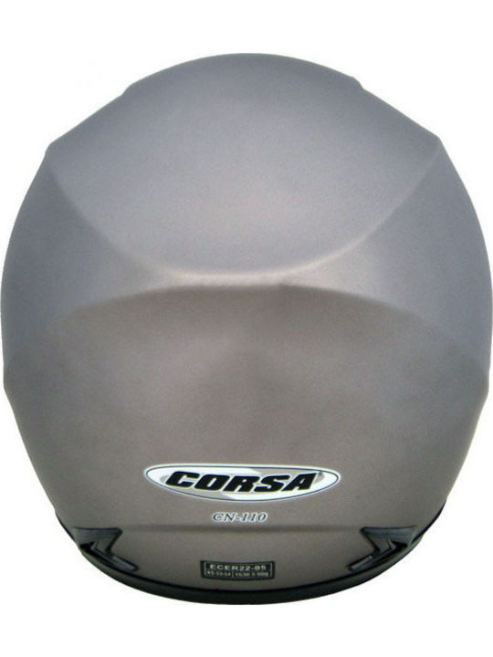 Corsa CN110 Full Face Helmet ECE 22.05 1530gr Titanium Matt