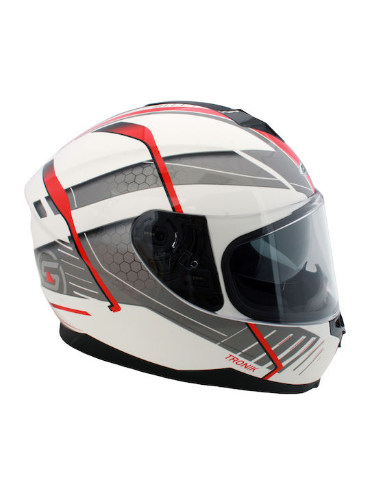 Corsa CN220 Full Face με Sun Visor ECE 22.05 DVS Άσπρο/Γκρι/Κόκκινο Corsa CN220 Full Face με Sun Visor ECE 22.05 DVS Άσπρο/Γκρι/Κόκκινο