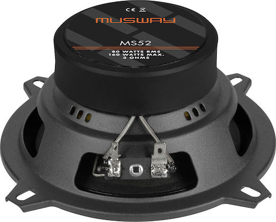 Musway MS52 Σετ Ηχεία Αυτοκινήτου Ομοαξονικά 5.25" με 80W RMS (2 Δρόμων)