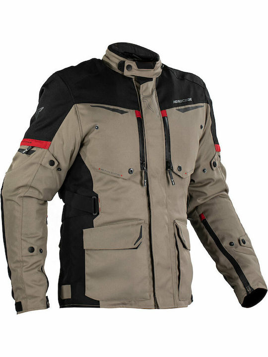 Nordcode Senegal Men's Motorcycle Jacket Cordura All Seasons Waterproof Beige/Black