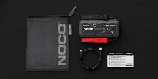 Noco Boost X GBX55 Преносим Стартер за автомобилна батерия 1750mAh с Захранваща банка / USB / Стъкла 12V