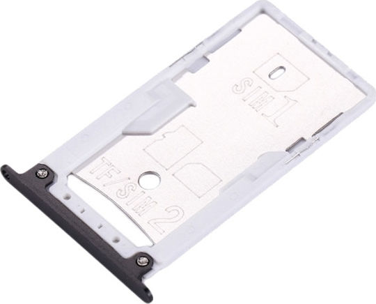 Υποδοχή Κάρτας SIM και SD Μαύρο για Redmi Note 4x