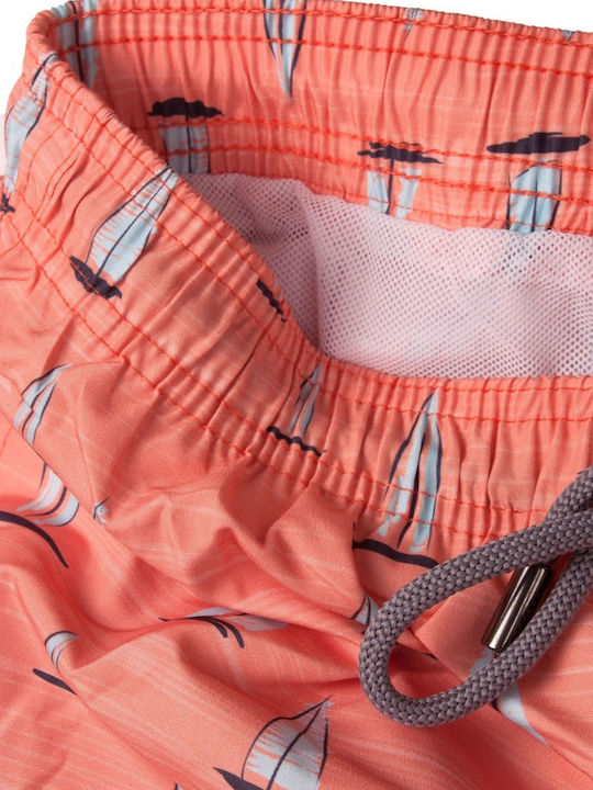 Sail Y1550-08 Men's Swimwear Shorts Peach with Patterns