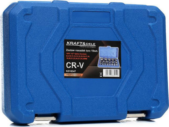 Kraft & Dele Καρυδάκια Torx Σετ 19τμχ