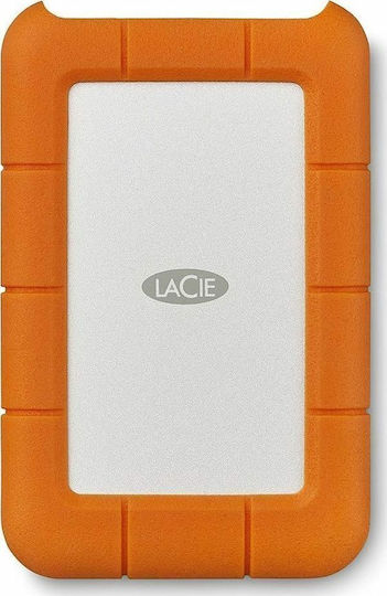 Lacie Rugged USB-C Bulk USB 3.1 / USB-C Εξωτερικός HDD 4TB 3.5" Πορτοκαλί