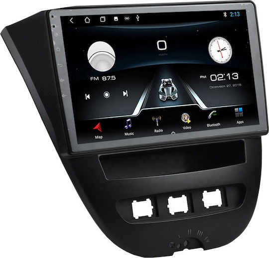 Ηχοσύστημα Αυτοκινήτου για Peugeot 107 2005-2014 (Bluetooth/USB/AUX/WiFi/GPS/Apple-Carplay/Android-Auto) με Οθόνη Αφής 10"