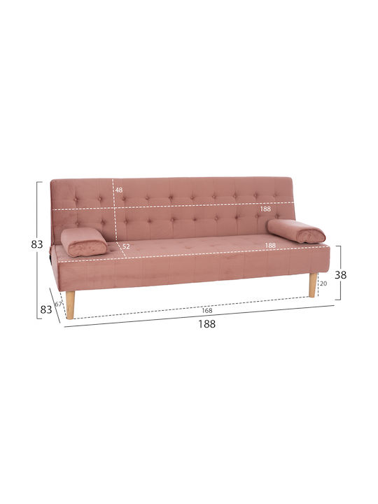 Wanda Διθέσιος Καναπές Κρεβάτι Σάπιο Μήλο 188x83x83εκ. HM3149.12