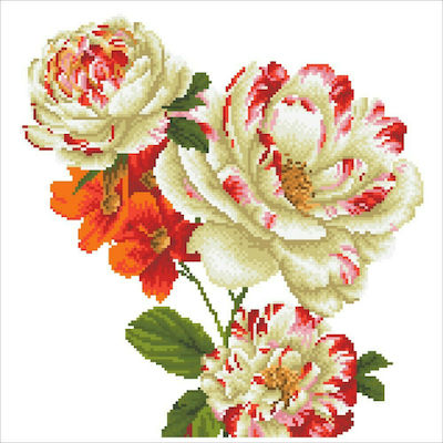 Diamond Dotz Canvas Diamond Painting Kit Diamond Painting - Camellia Lilly Bouquet