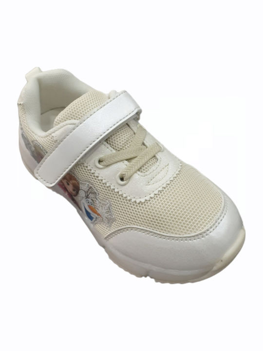 Atlanta Παιδικό Sneaker X-2063 με Φωτάκια για Κορίτσι Μπεζ