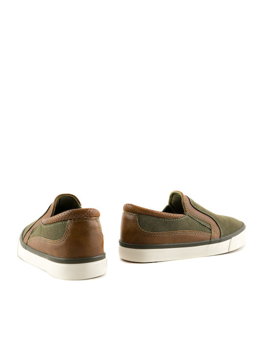 Παιδικές Εσπαντρίγιες Slip-On Χακί 8197C