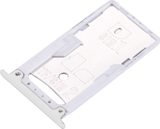 Υποδοχή Κάρτας SIM και SD Ασημί για Redmi Note 4x