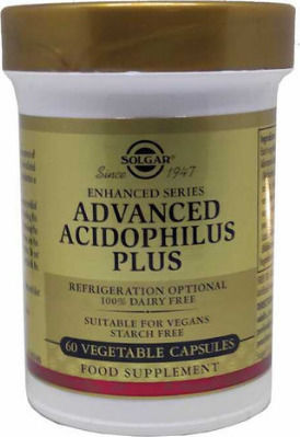 Solgar Advanced Acidophilus Plus Double Pack Προβιοτικά 120 φυτικές κάψουλες