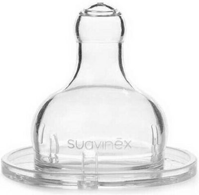 Suavinex Sticlă de Sticlă pentru Bebeluși Hygge Anti-Colici cu Tetină de Silicon pentru 0+, 0+ m, luni Gri Iepurele 120ml 1buc