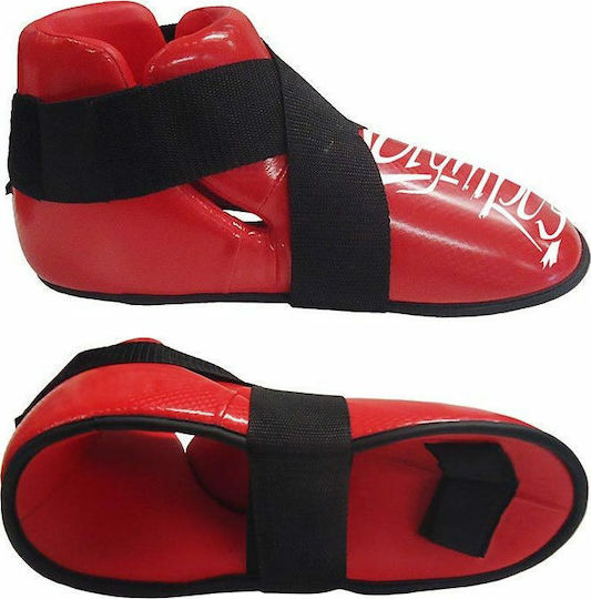 Olympus Sport Semi Contact Instep Protectors Adults Red