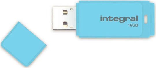 Integral Pastel 16GB USB 2.0 Stick Μπλε