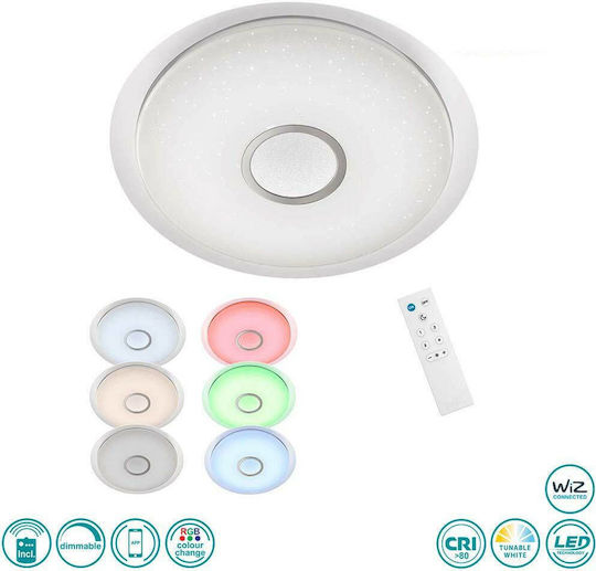 Wofi 540 Kiana Plafonieră de Tavan 80buc Albă cu LED Integrat