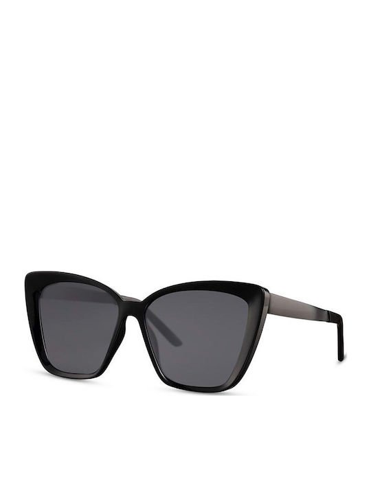 Solo-Solis Women's Sunglasses with Black Acetate Frame NDL2624