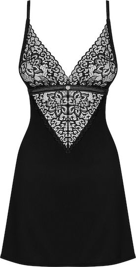 Obsessive Cecilla Σετ Sexy Babydoll Μαύρο