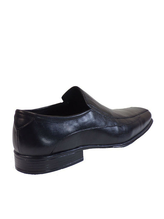 128 Leder Herren Freizeitschuhe Schwarz