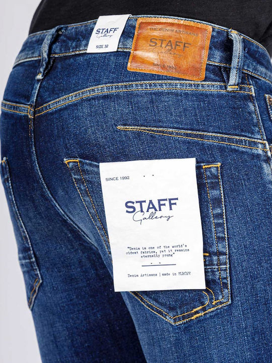 Simon Men's Jeans Pants in Slim Fit Blue