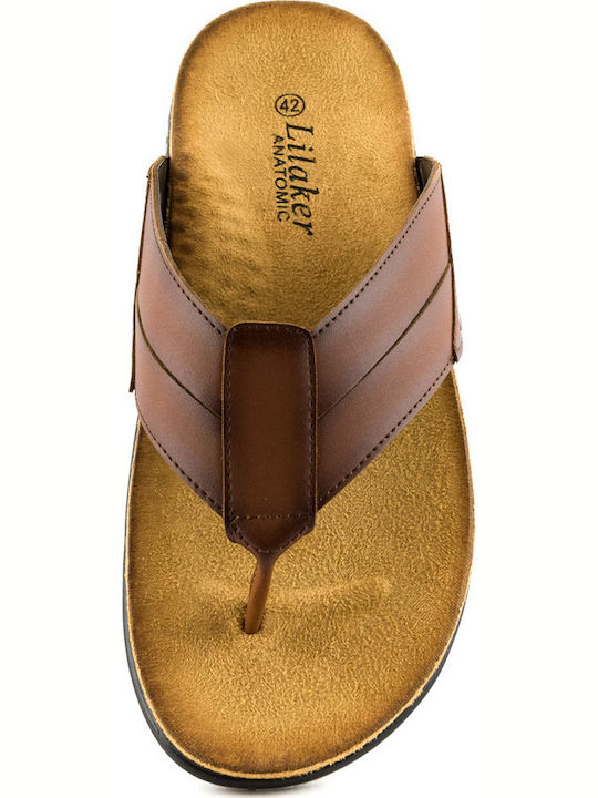 11877-5 Men's Flip Flops Brown