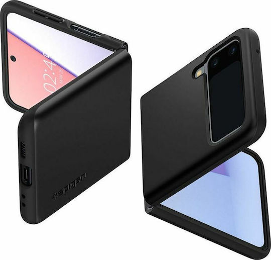 Spigen Thin Fit Umschlag Rückseite Kunststoff 1.55mm Schwarz (Galaxy Z Flip3 5G)