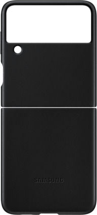 Samsung Leather Cover Back Cover Leather Black (Galaxy Z Flip3)