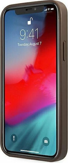 Guess Back Cover Plastic Brown (iPhone 12 / 12 Pro)