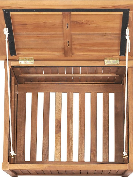 vidaXL Wooden Outdoor Storage Box Teak 60x50x58cm