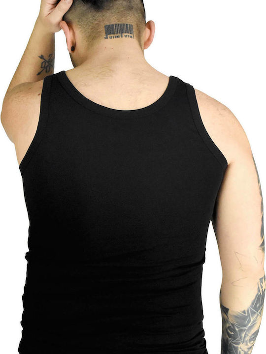 Men's Undershirt Sleeveless in Black Color